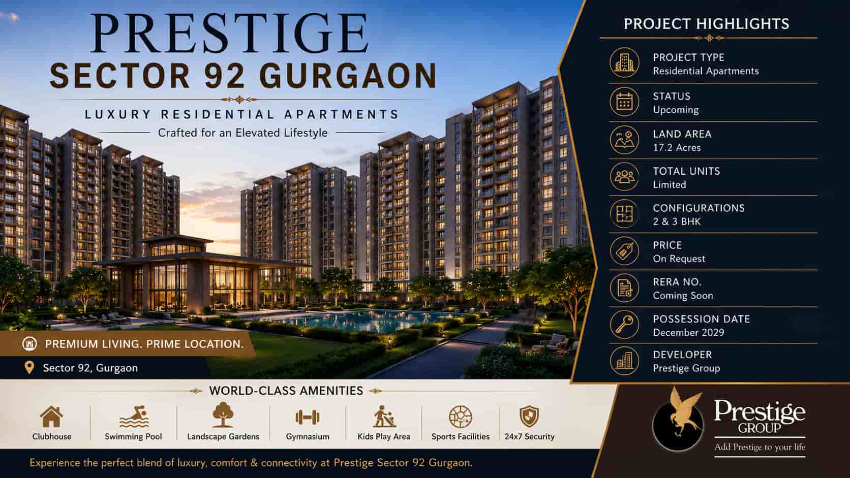 prestige sector 92 gurgaon